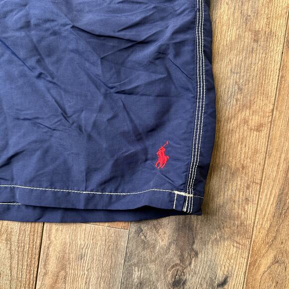 Polo Ralph Lauren Swim Shorts Trunks Men's XL Blue Surf Beach Lined Embroidered - Picture 5 of 14